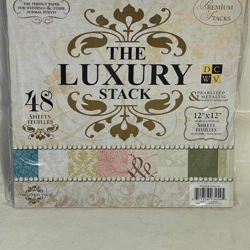 Luxury Paper Pack, 12” x 12”